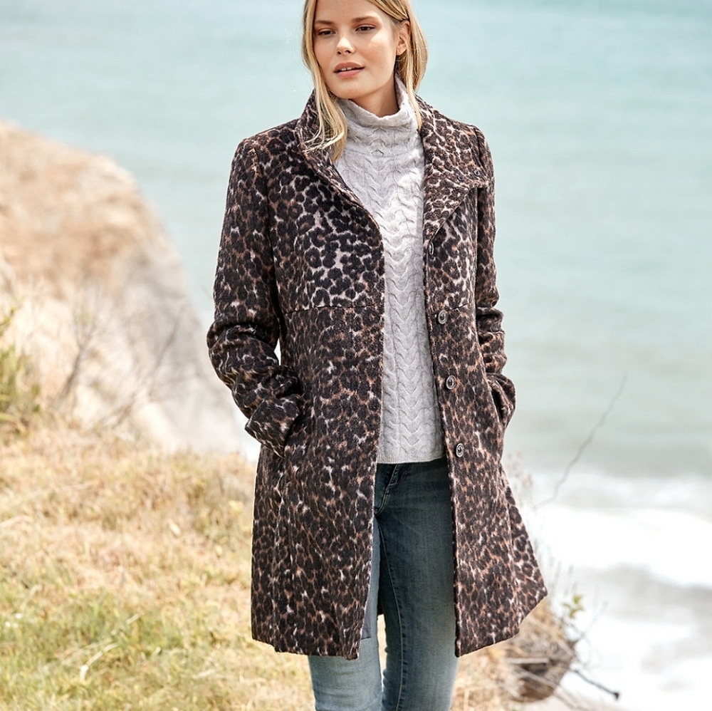 Via Spiga Leopard Coat